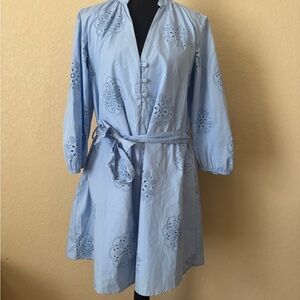 Zara Sky Blue Casual Dress